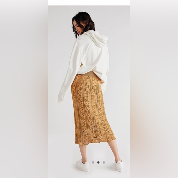 Free People knit cable skirt - Picture 3 of 4